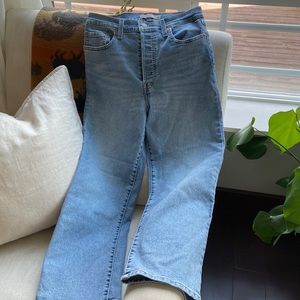 Levi’s ribcage straight ankle jeans